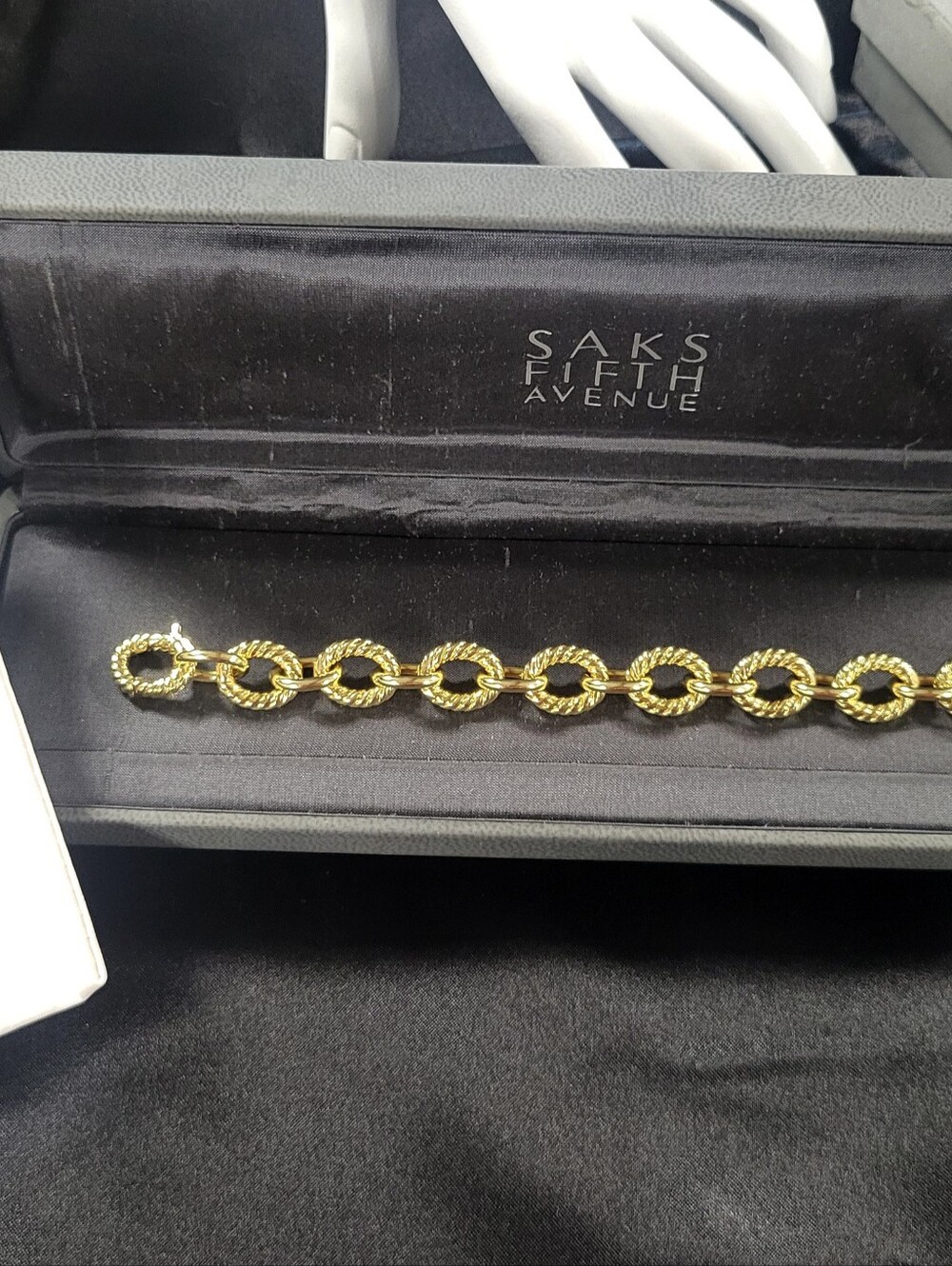 David Yurman 18k Oval Link Chain Bracelet - Picture 5 of 6